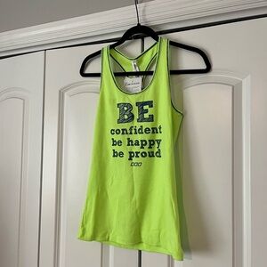 Lorna Jane Racerback Tank Size M Lime Green